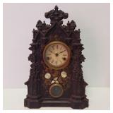 GOTHIC VICTORIAN IRON FRONT CLOCK