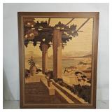 20X25 HANDMADE WOOD MARQUETRY PIECE