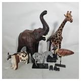 AFRICAN STYLE ANIMAL FIGURINES
