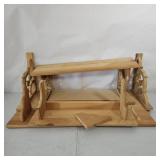 5 WOODEN WALL SHELVES