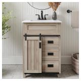 24' SINGLE SINK BATHROOM VANITY *top issue