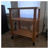 ROLLING WOODEN CART