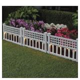 3PC SOLAR GARDEN BORDER FENCE