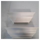 PAIR OF PLATE DISPLAY SHELVES