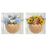 PAIR OF HANGING WALL BASKETS