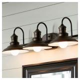 ALLEN + ROTH COASTAL BRONZE VANITY LIGHT