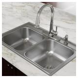 33 X 22 X 7 STAINLESS STEEL DROP IN SINK