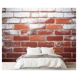 100"X144" PEEL & STICK OLD BRICK WALLPAPER