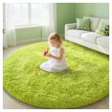 GRASS GREEN 5FT ROUND RUG