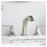 2-HANDLE WIDESPREAD MID-ARC BATHROOM FAUCET