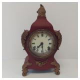 ANTIQUE ANSONIA RED MANTEL CLOCK