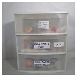 DRAWERS W/ DOLL CRAFTING