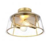ALLEN+ROTH  FLUSH MOUNT LIGHT **glass broken