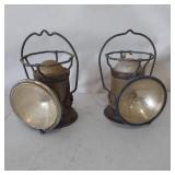 PAIR DRITA ELECTRIFIED LANTERNS