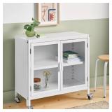 2 DOOR METAL ROLLING CABINET