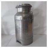 VINTAGE 20 QT MILITARY STAINLESS STEEL MILK CAN
