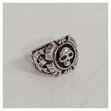SZ 8 SKULL RING