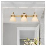 24IN GOLD 3 LIGHT BATHROOM VANITY LIGHT