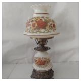 21" VINTAGE MILKGLASS LAMP