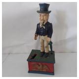 11" UNCLE SAM CAST IRON BANK