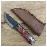 DAMASCUS STEEL FIXED BLADE KNIFE