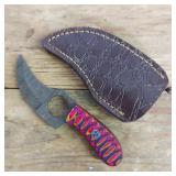 DAMASCUS STEEL SKINNER KNIFE