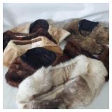 BOX OF FUR COLLARS