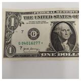 US $1.00 DOLLAR * STAR NOTE