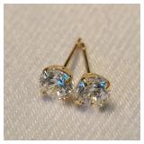 10K GOLD STUD EARRINGS 4MM