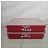 PAIR STERILITE STORAGE BINS & CONTENTS