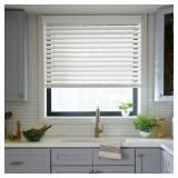 59X48 CORDLESS FAUX WOOD BLIND