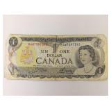 1973 CANADA $1 DOLLAR NOTE