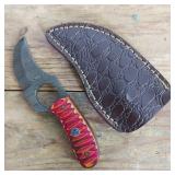 DAMASCUS STEEL SKINNER KNIFE