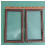 FRAMED REEDED GLASS