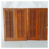 2 INTERIOR WOOD SHUTTERS