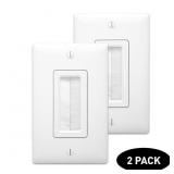2PK CABLE CONCEALER ACCESS WALL PLATES