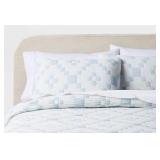 2PC MATELASSE PATCHWORK SHAMS