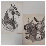 ARTIST SIGNED HORSE PRINTS