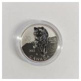 FINE SILVER $20 CANADIAN COIN