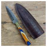DAMASCUS STEEL BOOT KNIFE