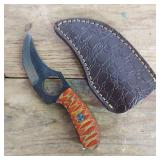DAMASCUS STEEL SKINNER KNIFE