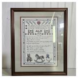18.5X15.5 PICTURE FRAME W/ PRINT