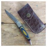 DAMASCUS STEEL POCKET KNIFE
