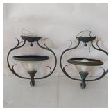 PAIR VINTAGE STYLE CEILING LIGHTS