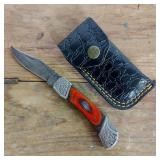 DAMASCUS STEEL POCKET KNIFE