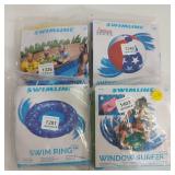 4X SWIMLINE INFLATABLE POOL TOYS