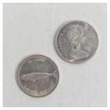 PAIR CANADIAN CENTENNIAL DIMES
