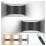 2PK DIMMABLE 12W MODERN LED WALL SCONCES