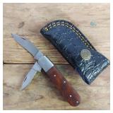 DAMASCUS STEEL POCKET KNIFE