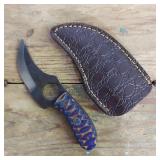 DAMASCUS STEEL SKINNER KNIFE